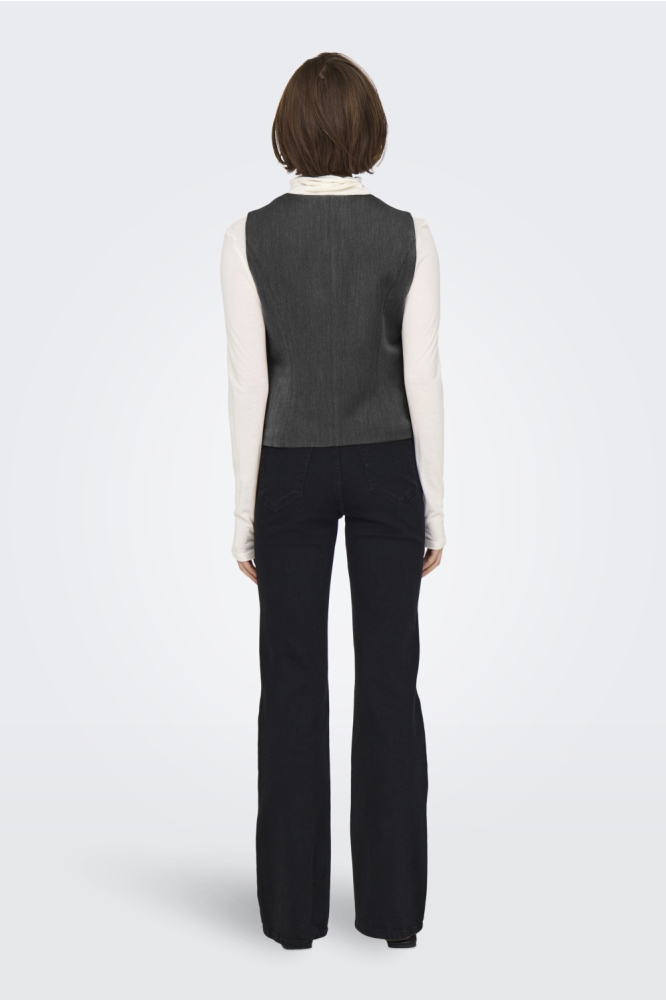 ONLIRIS-HATTIE WAISTCOAT TLR NOOS 15331287 DARK GREY MELANGE